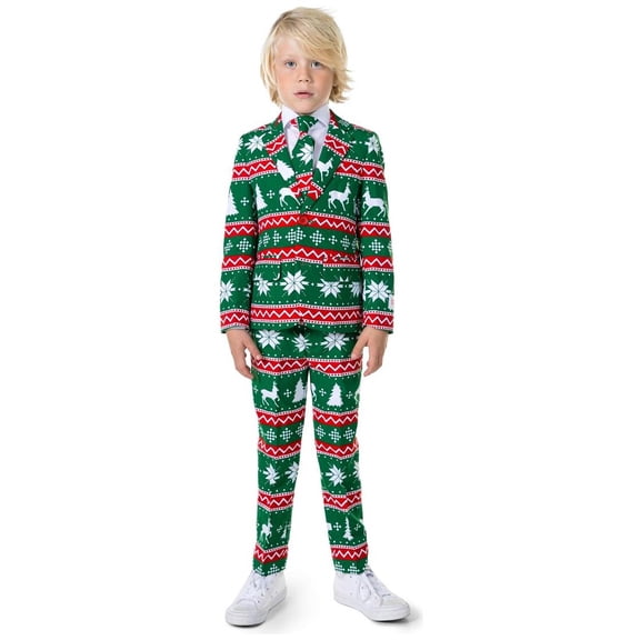 OppoSuits Boys' Suits BOYS Festivity Green - US 2Y Green