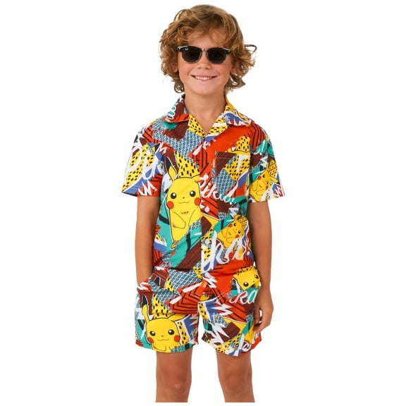 OppoSuits Boys' Summer Sets BOYS Pika Pikachu - US 8Y Multicolor