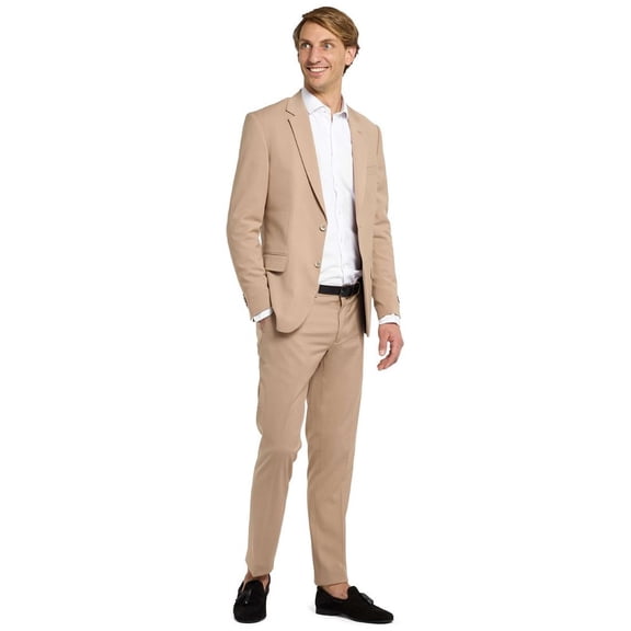 OppoSuits Daily Men's Suits Daily Dark Sand - US 52 Beige
