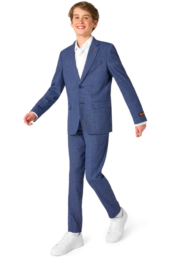 Teen Boys' Suits TEEN BOYS Daily Checked Navy - US 16Y Miscellaneous