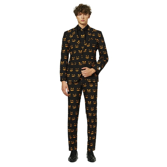 OppoSuits Men's Black-O Jack-O Halloween Suit