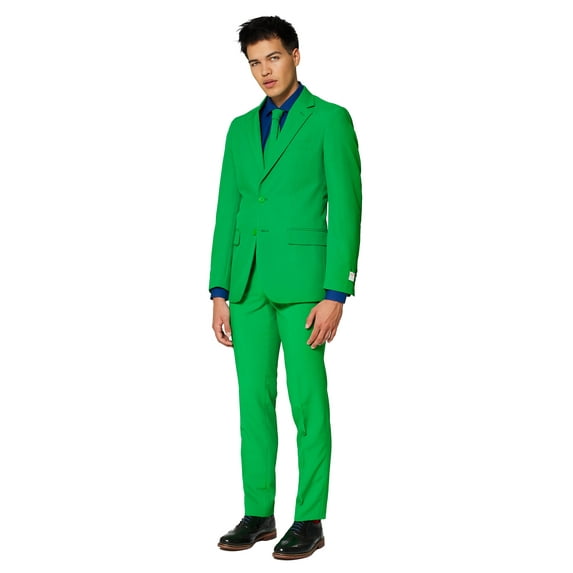 OppoSuits Men's Evergreen Solid Color Suit