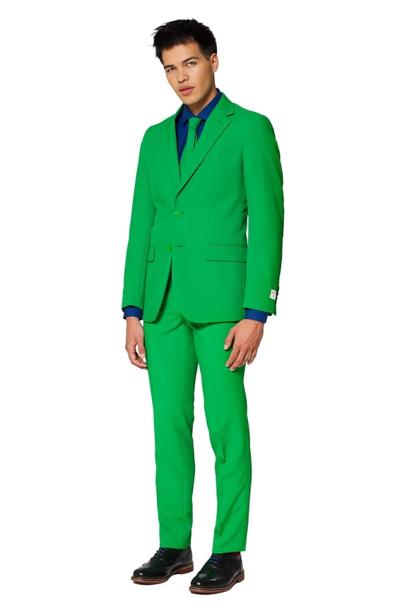 Men's Evergreen Solid Color Suit