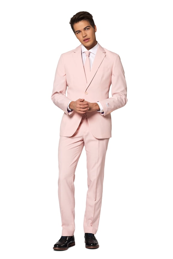 Men's Lush Blush Solid Color Suit