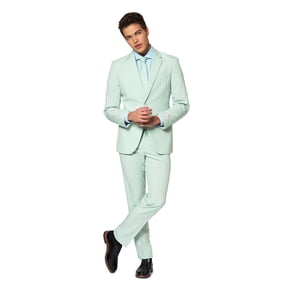 OppoSuits Men's Magic Mint Solid Suit