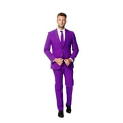 OppoSuits Mens Purple Prince Solid Color Suit