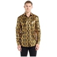 thumbnail image 1 of OppoSuits Men's Shirts SHIRT LS Shiny Snake - XL Gold, 1 of 1