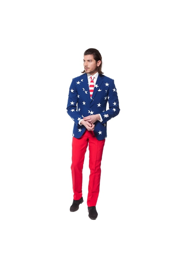 Men's Stars and Stripes Americana Suit
