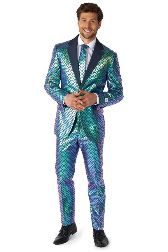 Men's Suits Fancy Fish - US 36 Blue