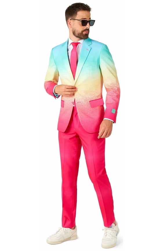 Men's Suits Funky Fade - US 36 Pink
