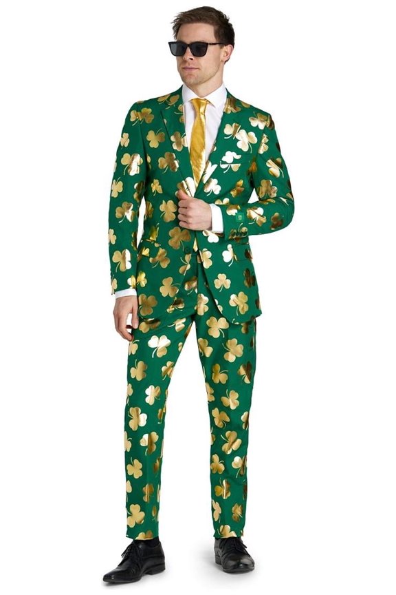 Men's Suits Mr. Clover Clover - US 40 Green