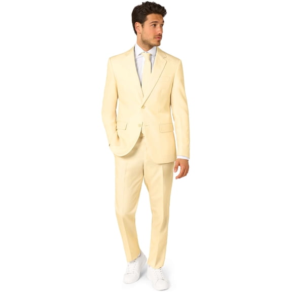 OppoSuits Men's Suits Pastellow - US 42 Beige