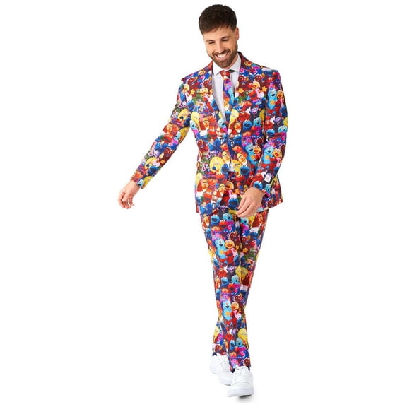 OppoSuits Men's Suits Sesame StreetT - US 42 Multicolor
