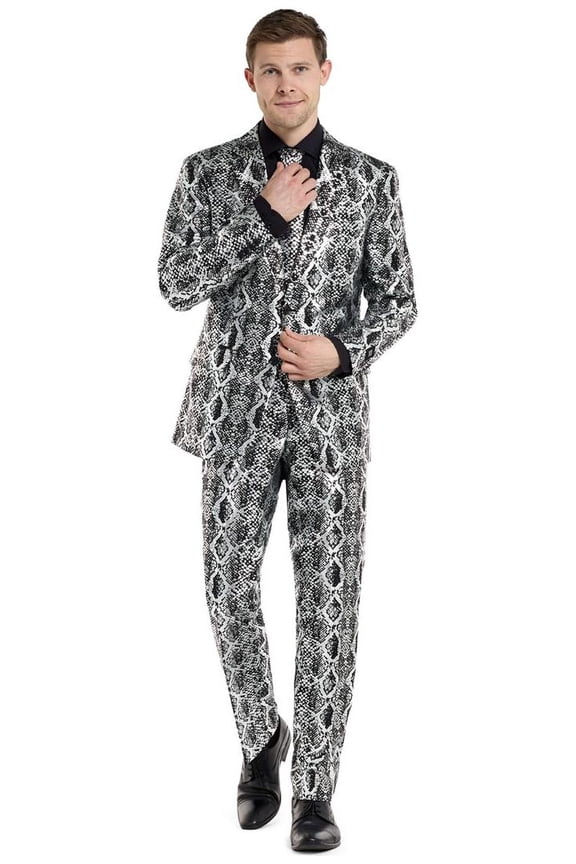 Men's Suits Silver Snake - US 40 Silver