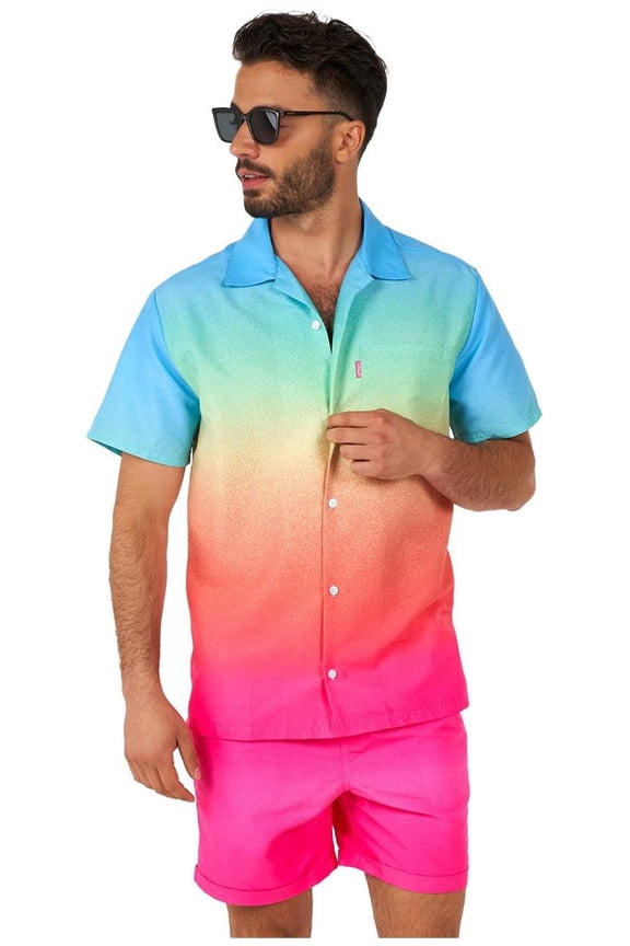 Men's Summer Sets Funky Fade - XXL Pink