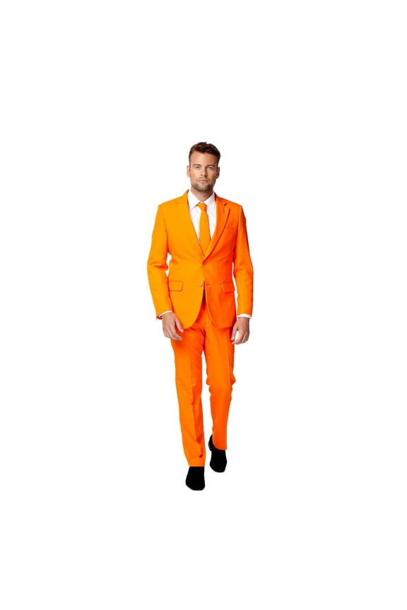 Men's The Orange Solid Color Suit