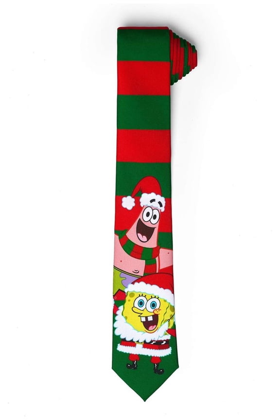 Men's Ties SpongebobT Tie - Christmas - One Size Multicolor