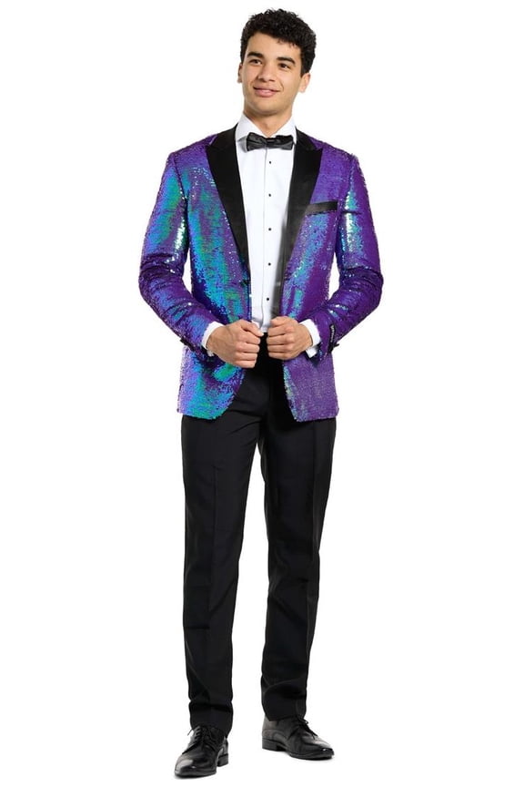 Men's Tuxedos Sapphire Sequins - US 42 Blue