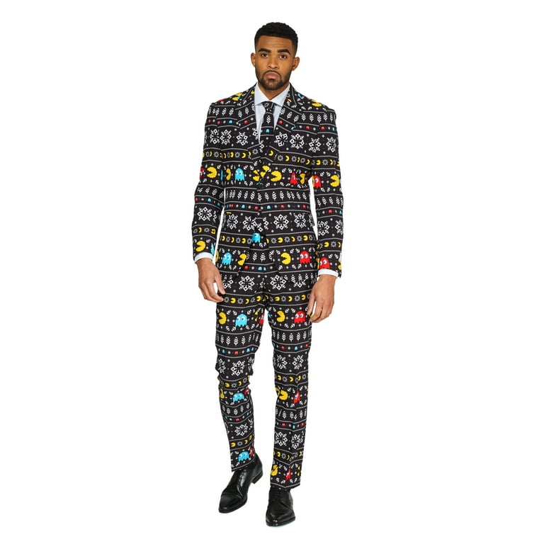 OppoSuits Men s Winter PAC MAN Licensed Christmas Suit Walmart