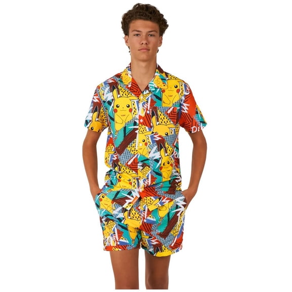 OppoSuits Teen Boys' Summer Sets TEEN BOYS Pika Pikachu - US 16Y Multicolor