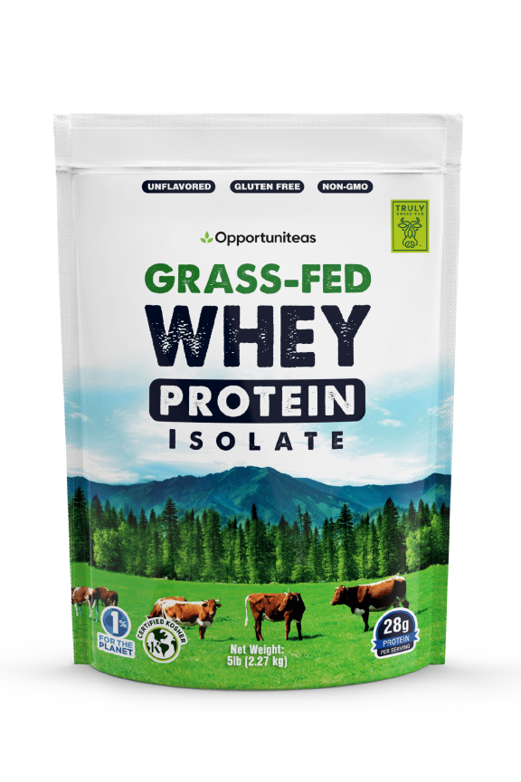 Grass Fed Whey Isolate Protein Powder - Unflavored 28g Protein Powder Without Artificial Sweeteners, Hormone-Free Cows, Non GMO - 5lb