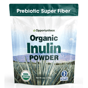 Opportuniteas - Organic Inulin Powder, Prebiotic Fiber Made from Blue Agave, 68 servings