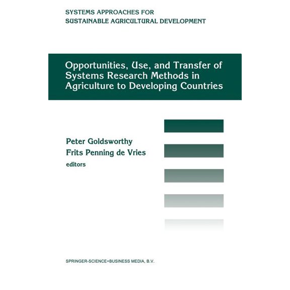 Plenum Behavior Therapy Opportunities, Use, and Transfer of Systems Research Methods in Agriculture to Developing Countries: Proceedings of an I, (Paperback)
