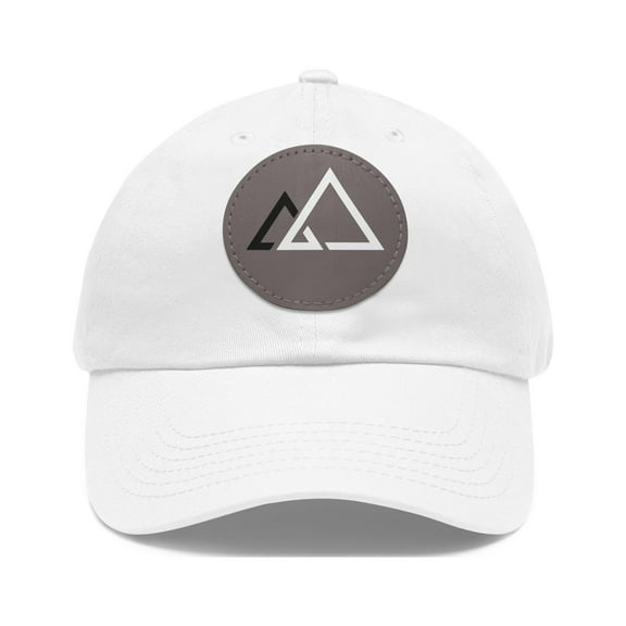 Opposite Forces Dad Hat with Leather Patch (Round)