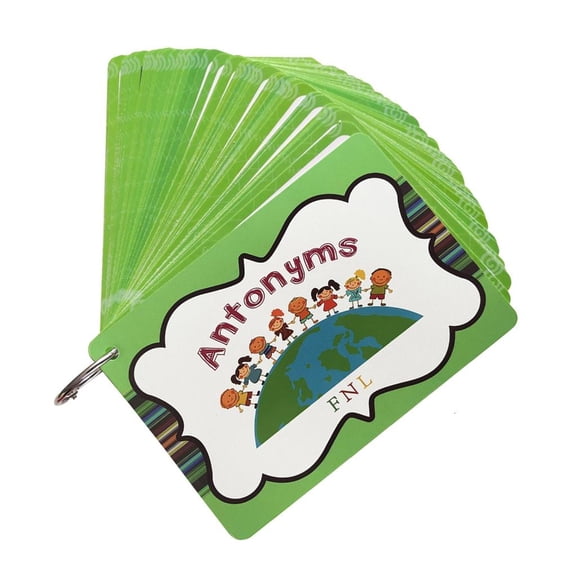 Opposite Word Practice Flashcards, Laminated Opposite Word Vocabulary Learning Set for Classroom Teaching and Preschool Review