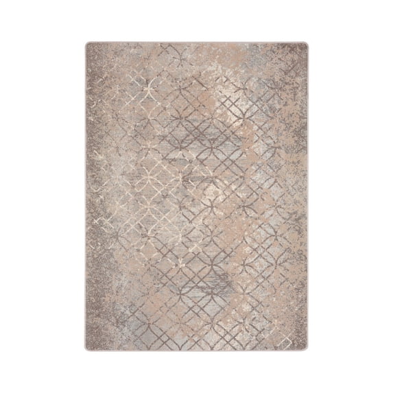 Opposites Attract 3'10" x 5'4" Area Rug In Color Hazelwood-Color:Hazelwood,Material:Nylon
