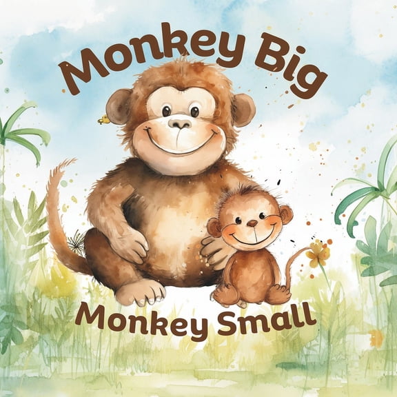 Opposites Book for Ages 2-4 Monkey Big Monkey Small: Early Learning Basic Concepts. Opposites Color Shape Size Numbers Emotions (Paperback)