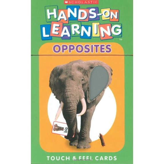 Pre-Owned Opposites: Touch & Feel Cards (Scholastic Hands on Learning) Hardcover