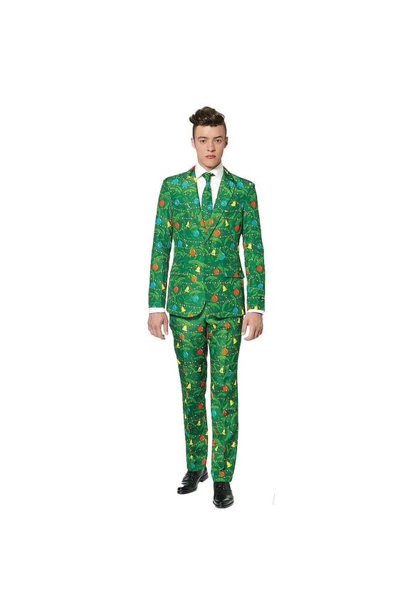 Men's Christmas Tree Suit Costume - Size X Large