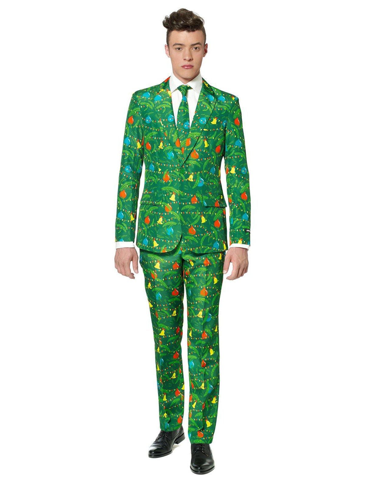 Mens SuitMeister Green Nordic Christmas Suit - simplyfancydress.co.uk
