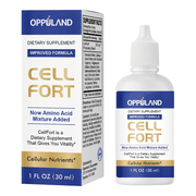 Oppuland Cell Fort Liquid Supplement   Cellular Nutrient Blend with Amino Acids & Trace Minerals, Easy-Mix Drops, 1 fl oz 30 ml