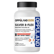 Oppuland Gold Silver 8-Flex Joint Support   120 Capsules   All-in-One Formula for Ages 50+   With Glucosamine, Chondroitin, MSM, Turmeric, Quercetin & More