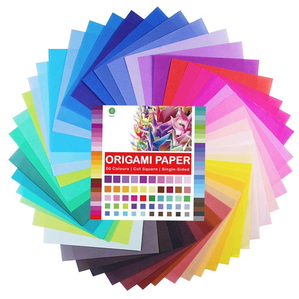 Opret Origami Paper Large, 100 Sheets 4x4 inch / 10x10cm Large Origami ...