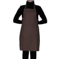 thumbnail image 1 of Opromo 6-Pack Cotton Canvas Adjustable Chef Kitchen Aprons-Coffee-L, 1 of 5