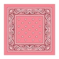 thumbnail image 1 of Opromo 6 Pcs 100% Cotton Paisley Bandana, 22" W x 22" H-Pink, 1 of 8