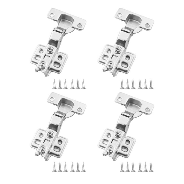 Opspring 4Piece Set Full Overlay Soft Close Hinges, Adjustable