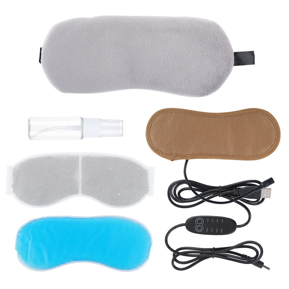 Opspring Heated Eye Mask, USB Steam Warm Compress for Puffy Eyes, Warm