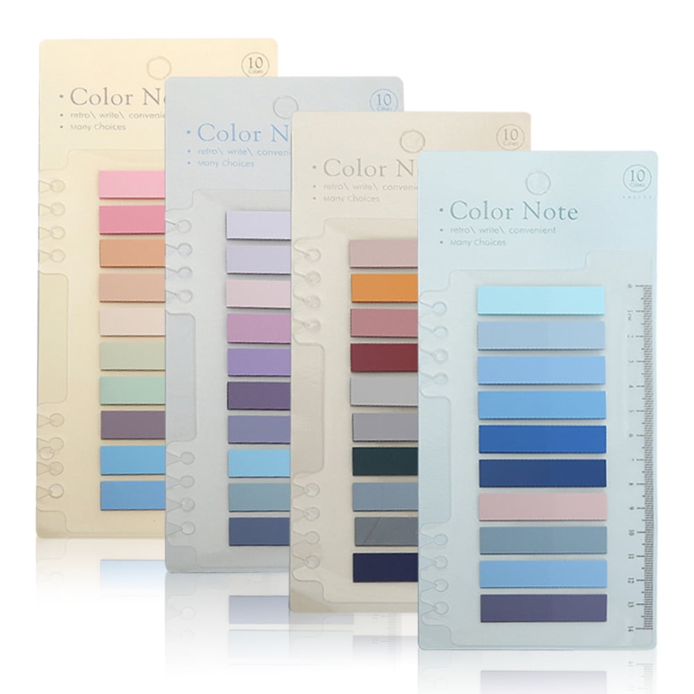 Opspring Sticky Tabs for Book, Colorful Sticky Index Tabs,Translucent