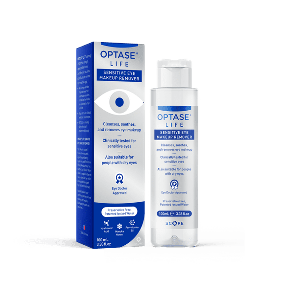 OPTASE Life Sensitive Eye Makeup Remover – Gentle & Effective for All Skin Types - Breakthrough Innovation vs Traditional Micellar Water - 100ml