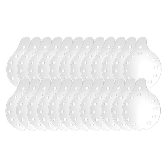 Optego Clear, Vented Polycarbonate Eye Shields, Universal Left or Right Eye, 24/pk
