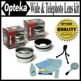 thumbnail image 1 of Opteka 0.45x Wide Angle & 2.2x Telephoto HD2 Pro Lens Set for Canon PowerShot A710 A700 Digital Camera, 1 of 5