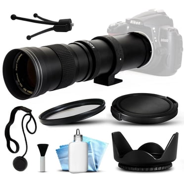 Opteka 420-800mm Telephoto Zoom Lens For Nikon F Mount DSLR Cameras – Manual Focus