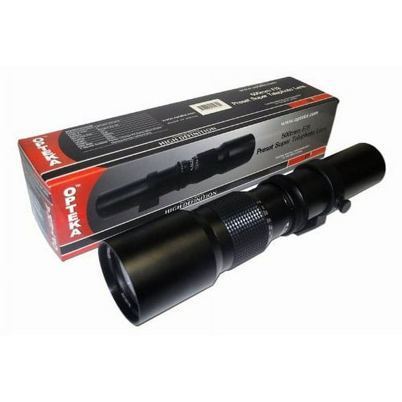 Opteka 500-1000mm High Definition Preset Telephoto Lens for Sony E-Mount a9, a7r, a7s, a7, a6500, a6300, a6000, a5100, a5000, a3000, NEX-7, NEX-6, NEX-5T, NEX-5N, & NEX-5R Digital Mirrorless Cameras