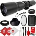 Objectif Téléobjectif Walimex Super Tele 500mm Pour Sony Alpha - 1000mm équivalent, Mise Au Point Fixe