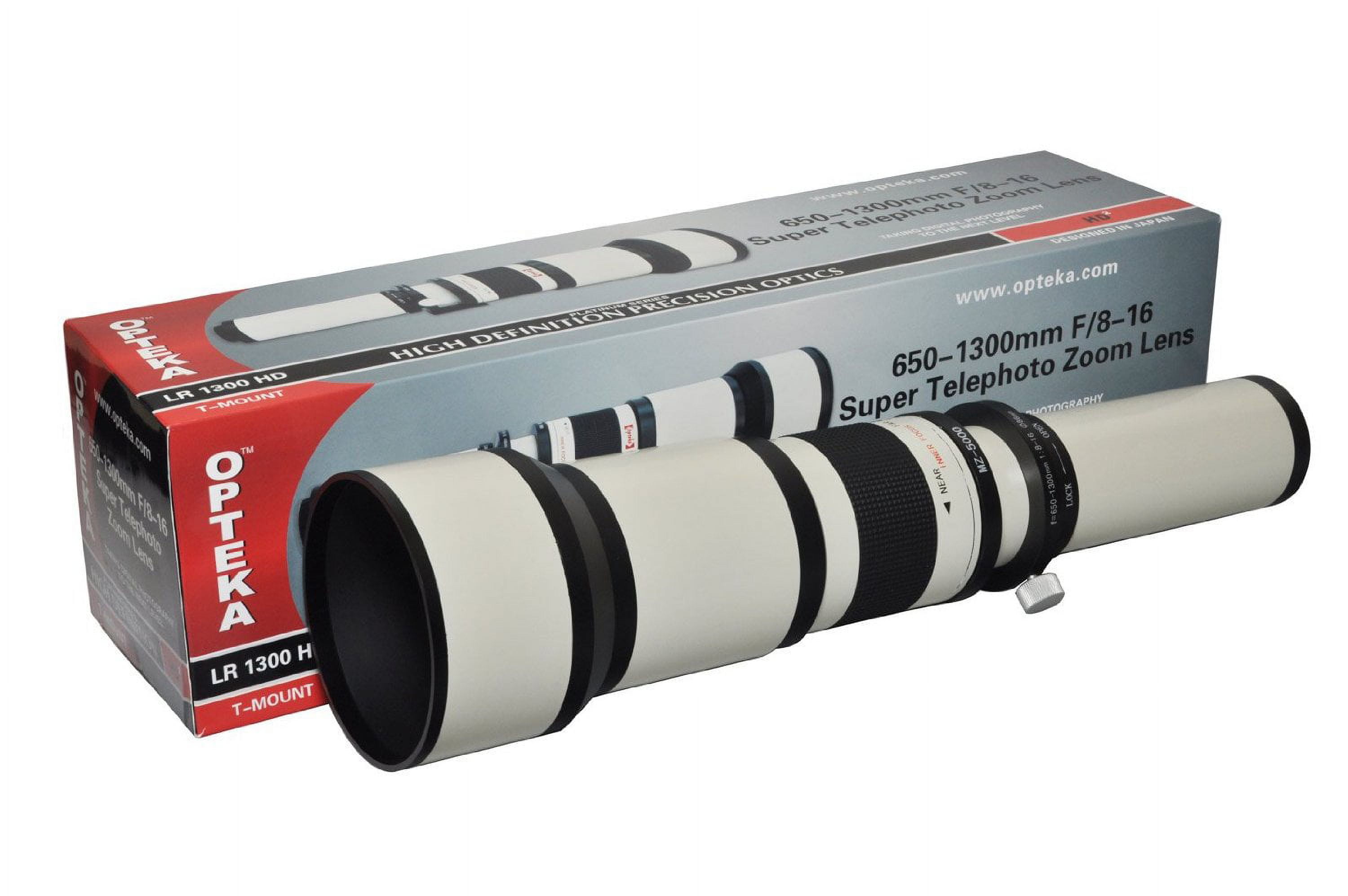 Opteka 650-1300mm High Definition Telephoto Zoom Lens for Canon FD
