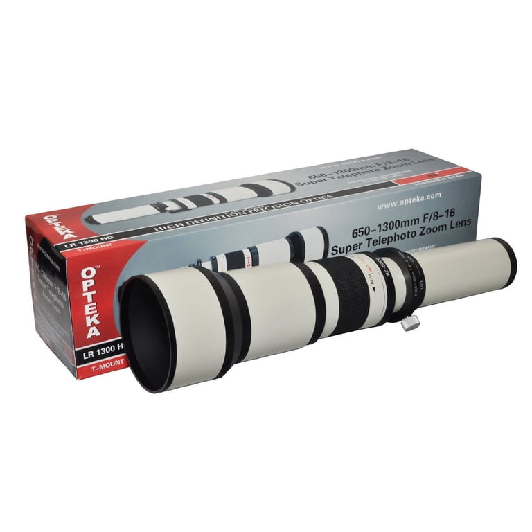 Opteka 650-1300mm High Definition Telephoto Zoom Lens for Canon FD